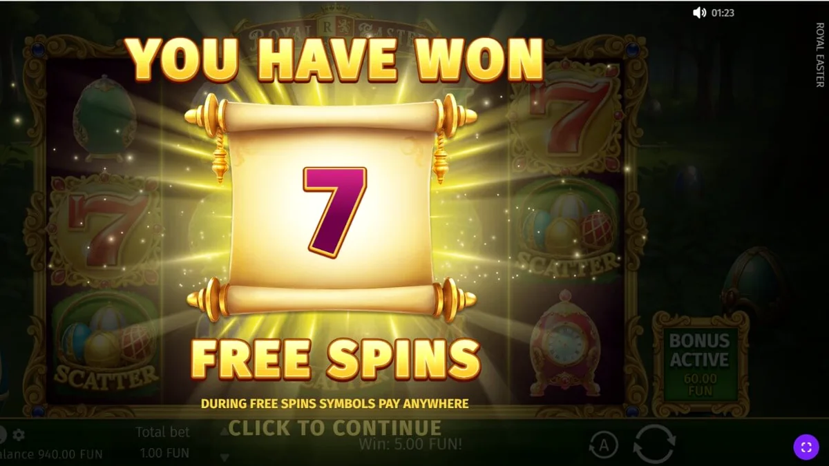 Tampilan visual slot Royal Easter dengan telur Fabergé yang mewah