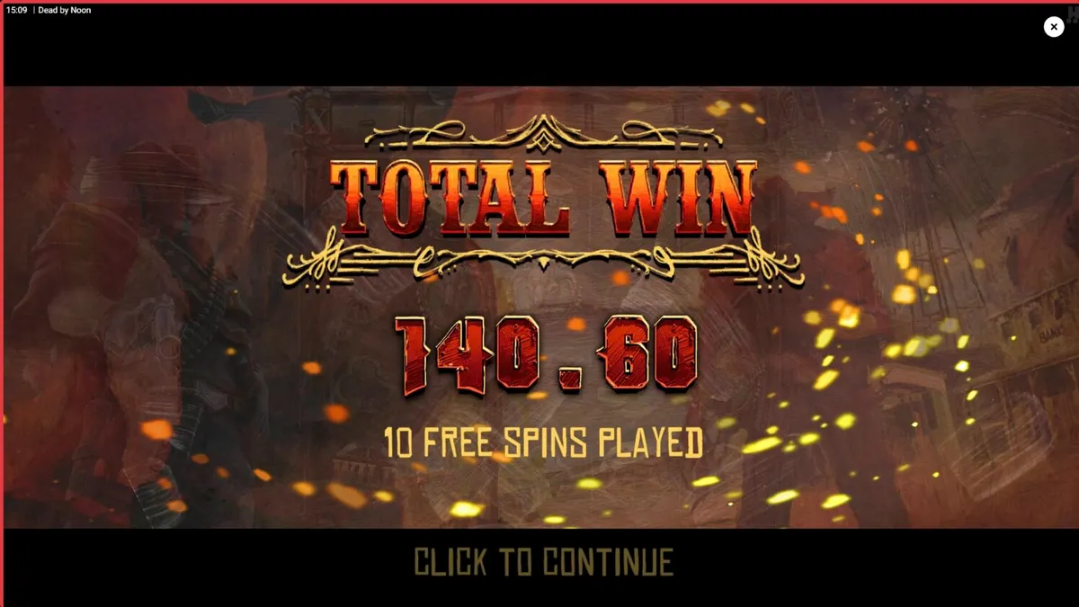 Tampilan visual slot Dead by Noon dengan tema Wild West yang mencekam