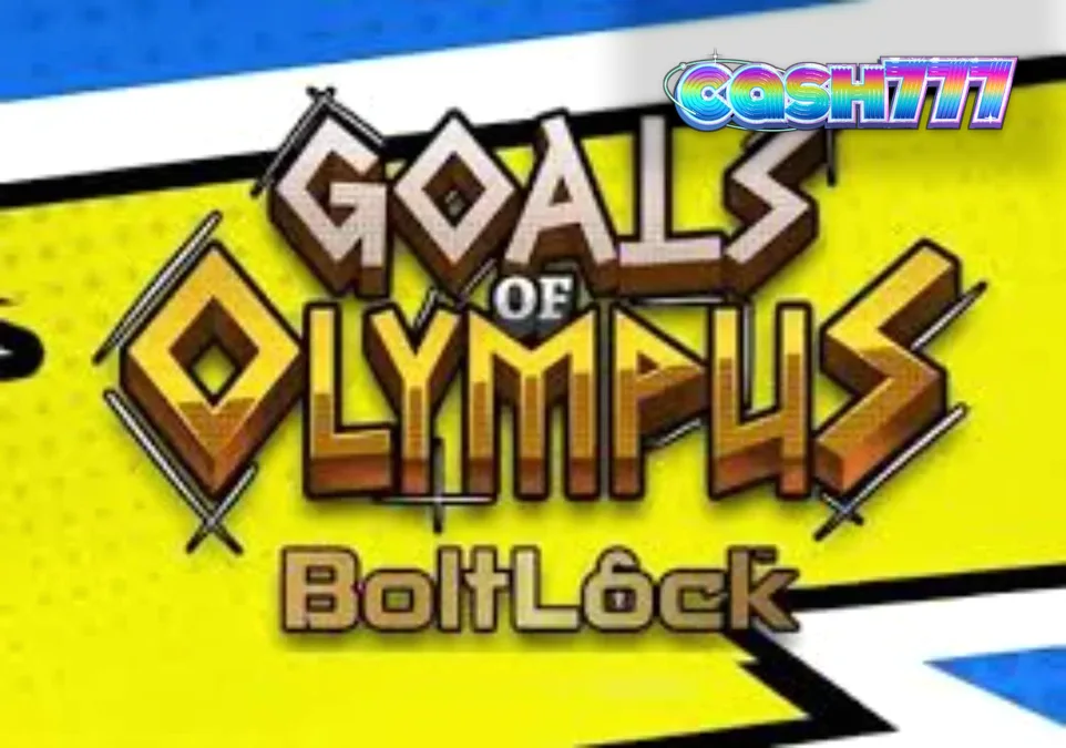 Tampilan visual slot Goals of Olympus BoltLock dengan elemen stadion dan dewa Yunani